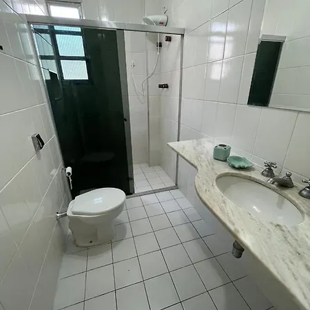 Apartamento Na Rua Da Praia Com Vista Para O Mar Guaruja Exterior photo
